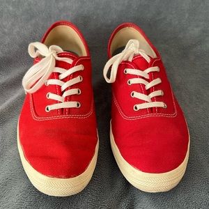 Keds red champion sneakers. Size Women’s 8. Made in the USA Barney’s New York
